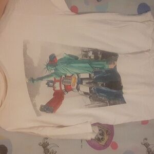 Transformers Optimus Prime America shirt XL Statue Of Liberty Selfie